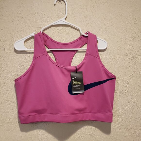 Nike Women’s Victory Shape Bra Med Support Pink Size 3X Training - Picture 1 of 5